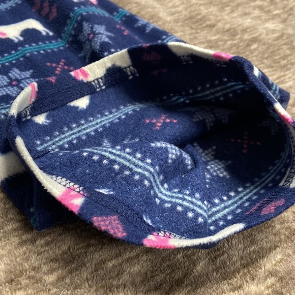 SO Brand PJ Fleece pants with elastic waist. Llama & snowflakes - Picture 3 of 8